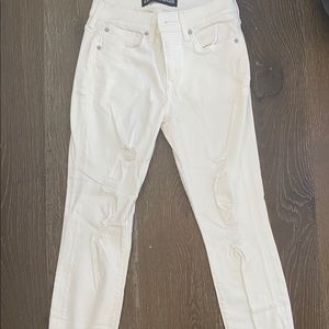 ripped white jeans